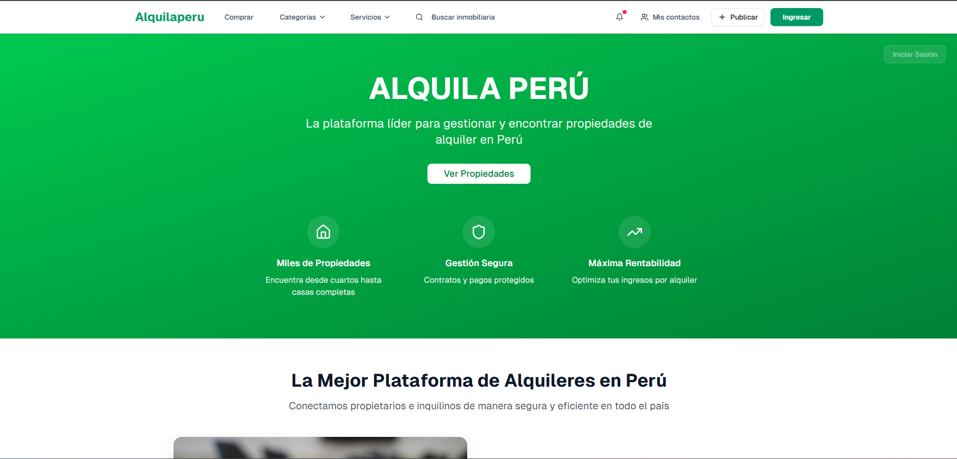 Contenido de la aplicación