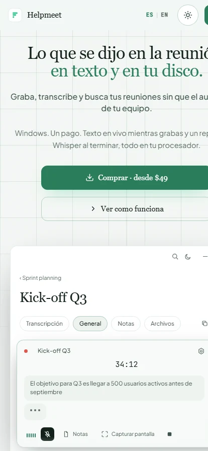 Contenido de la aplicación